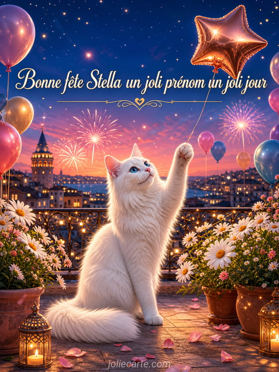 Carte bonne fête Stella