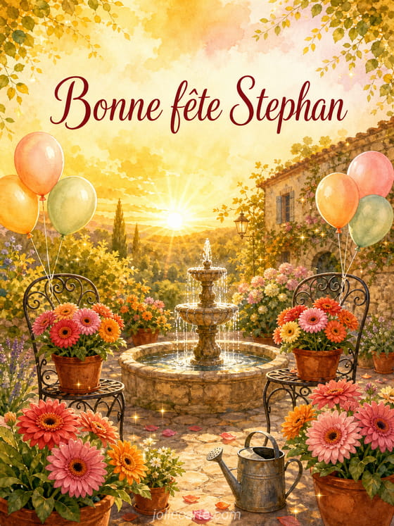 Carte bonne fĂȘte Stephan