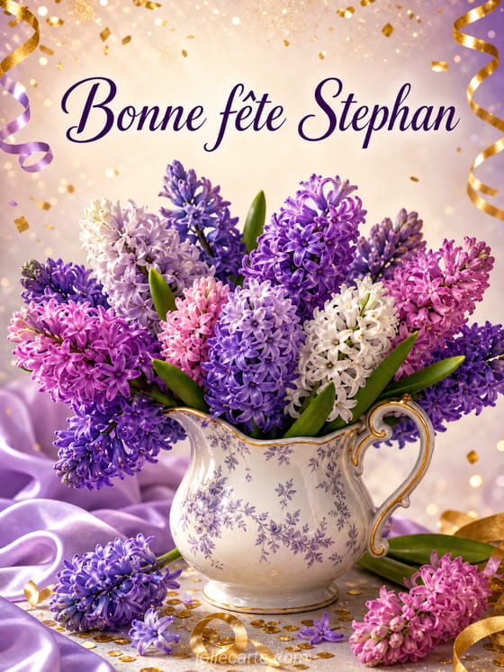 Carte bonne fĂȘte Stephan