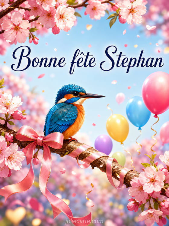 Carte bonne fĂȘte Stephan