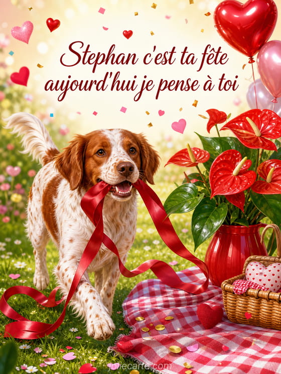 Carte bonne fĂȘte Stephan