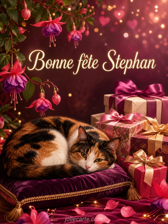 Carte bonne fĂȘte Stephan