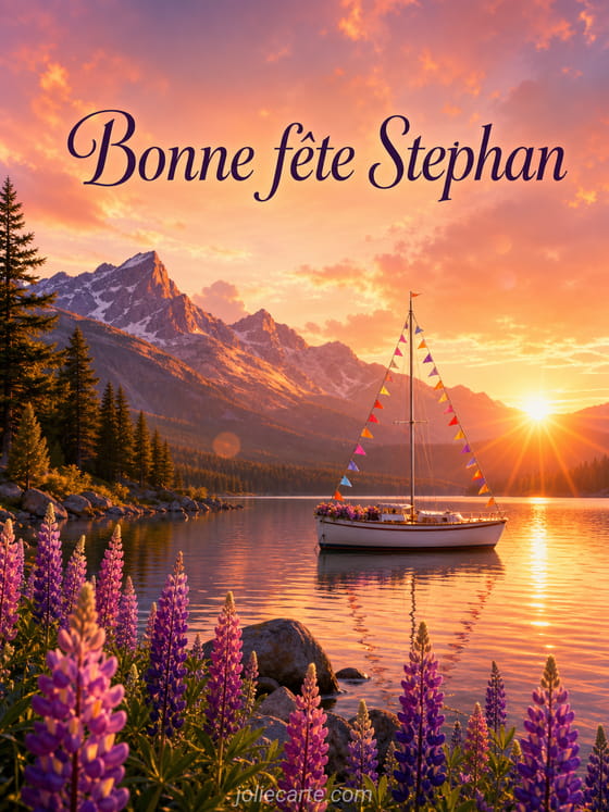 Carte bonne fĂȘte Stephan