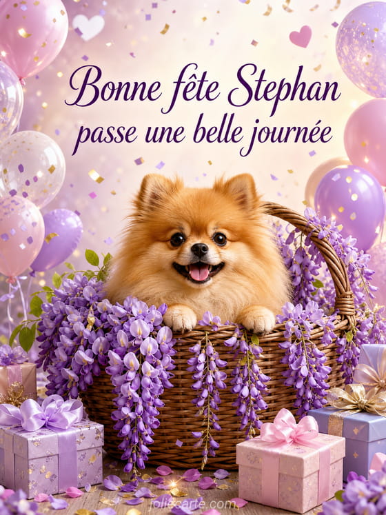 Carte bonne fĂȘte Stephan