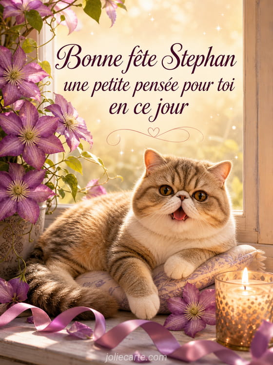 Carte bonne fĂȘte Stephan