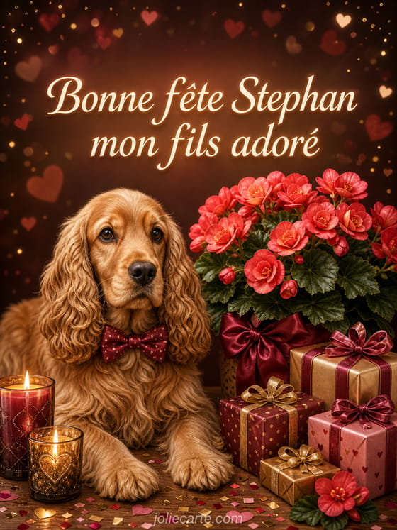 Carte bonne fĂȘte Stephan