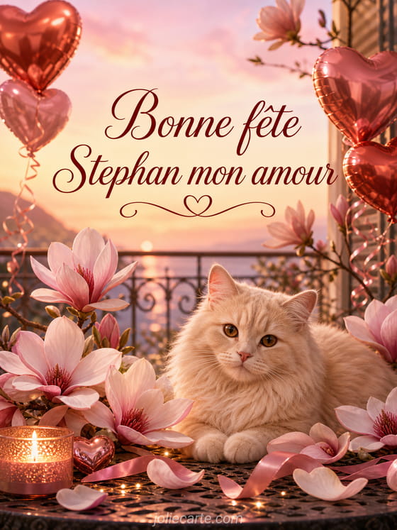 Carte bonne fĂȘte Stephan