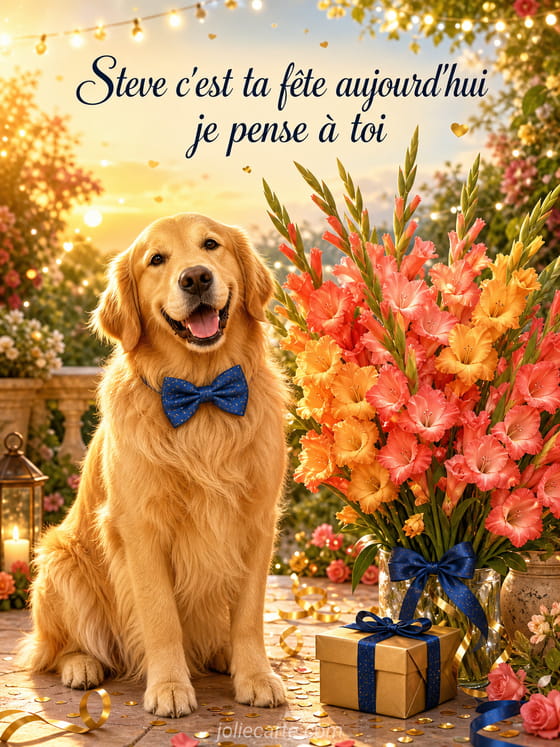 Carte bonne fĂȘte Steve