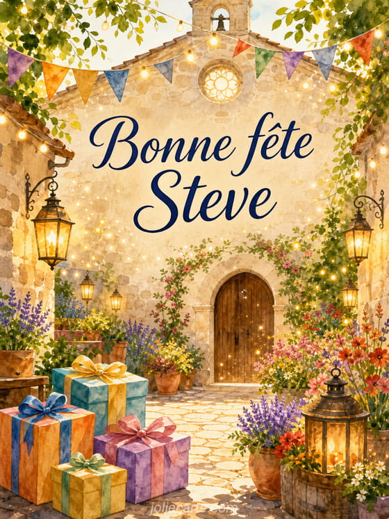 Carte bonne fĂȘte Steve