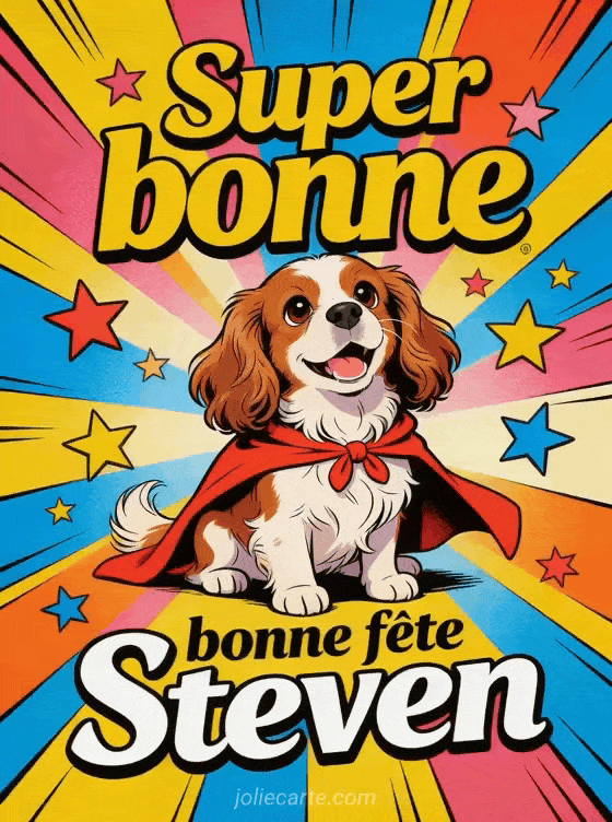 Bonne fête Steven - Steven gif bonne fete gratuit