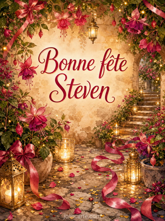 Carte bonne fĂȘte Steven