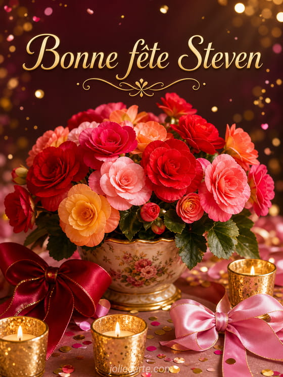 Carte bonne fĂȘte Steven