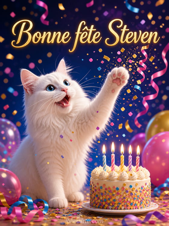 Carte bonne fĂȘte Steven