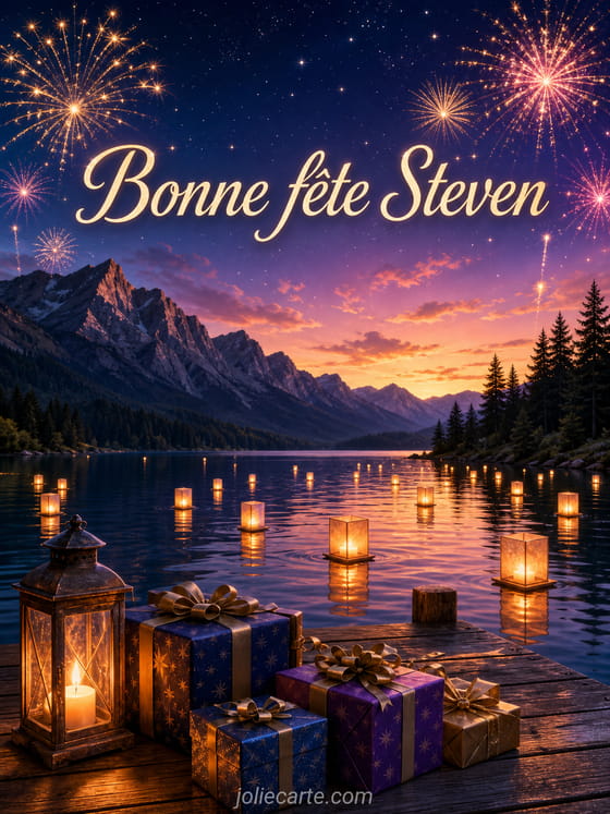 Carte bonne fĂȘte Steven