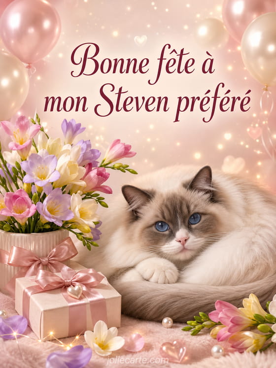 Carte bonne fĂȘte Steven