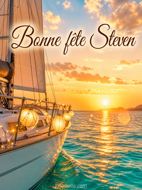 Carte bonne fĂȘte Steven