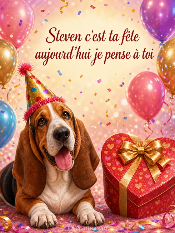 Carte bonne fĂȘte Steven