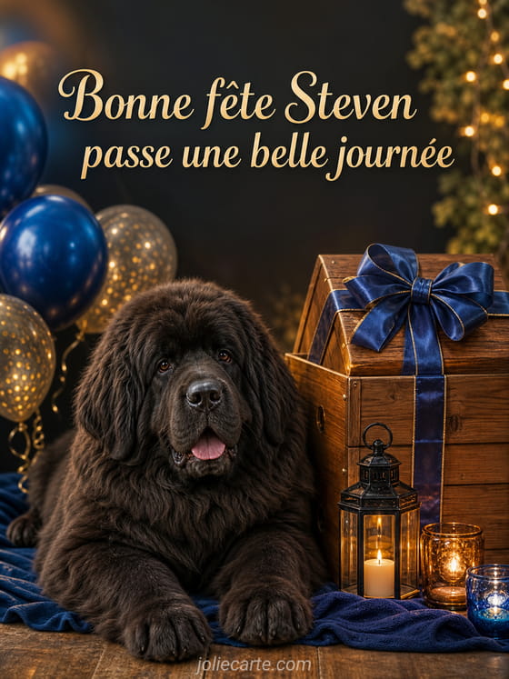Carte bonne fĂȘte Steven