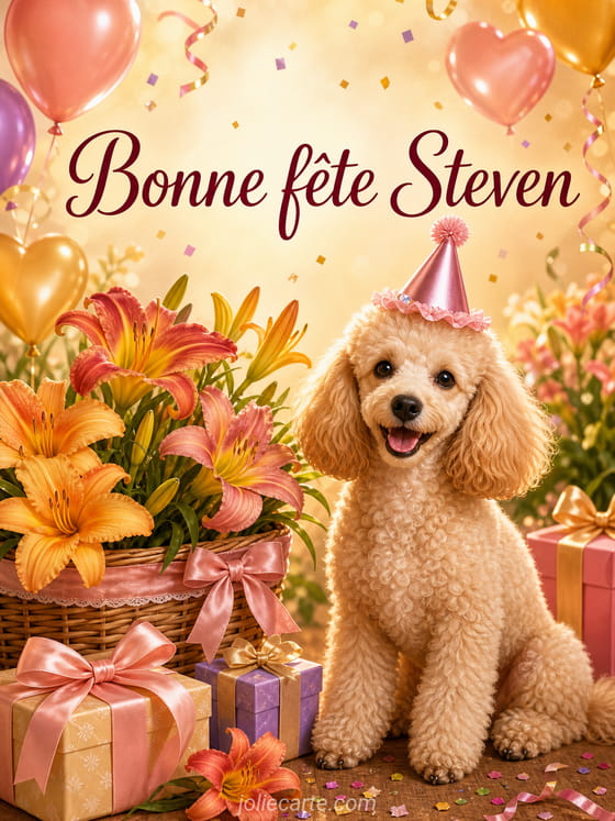 Carte bonne fĂȘte Steven