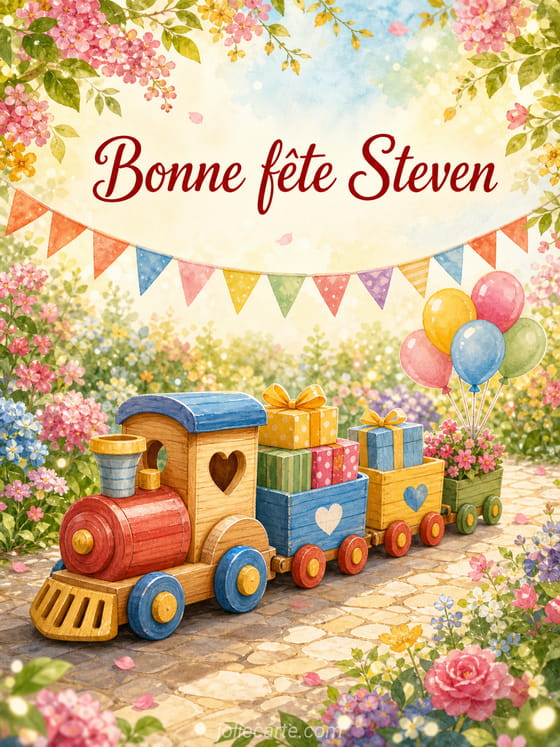 Carte bonne fĂȘte Steven