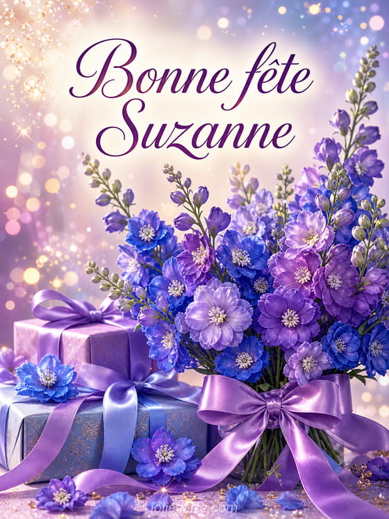 Carte bonne fête Suzanne