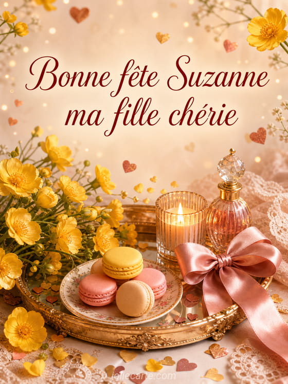 Carte bonne fête Suzanne