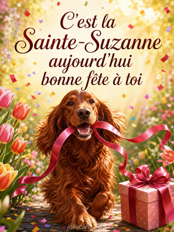 Carte bonne fête Suzanne