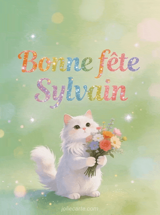 Bonne fête Sylvain - Sylvain gif bonne fete