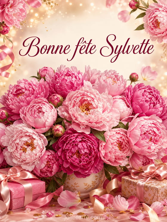 Carte bonne fête Sylvette