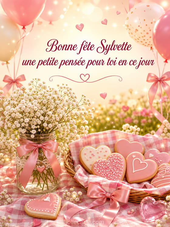 Carte bonne fête Sylvette