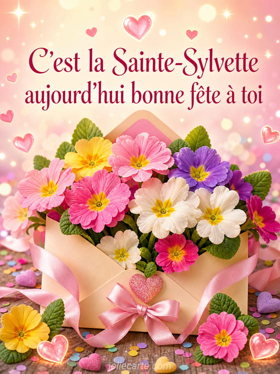 Carte bonne fête Sylvette