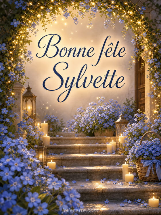 Carte bonne fête Sylvette
