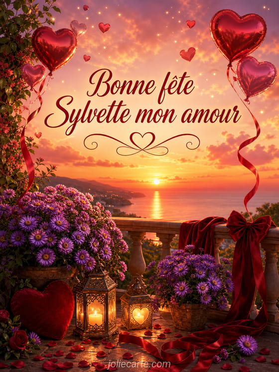 Carte bonne fête Sylvette