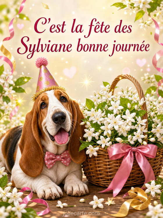 Carte bonne fête Sylviane