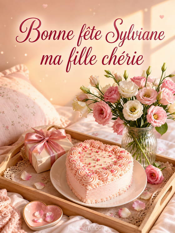 Carte bonne fête Sylviane
