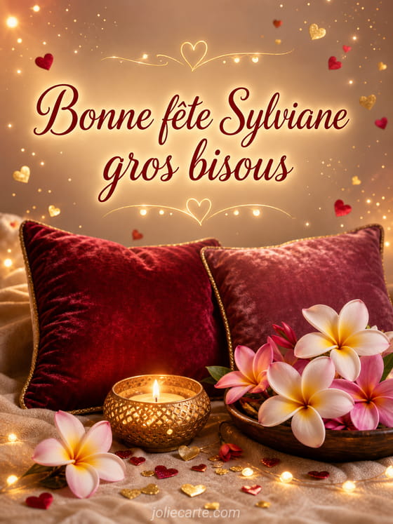 Carte bonne fête Sylviane