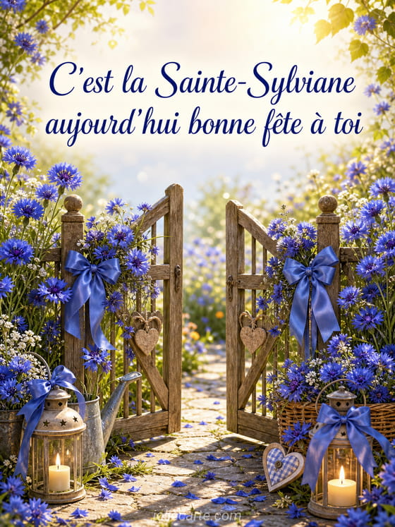 Carte bonne fête Sylviane