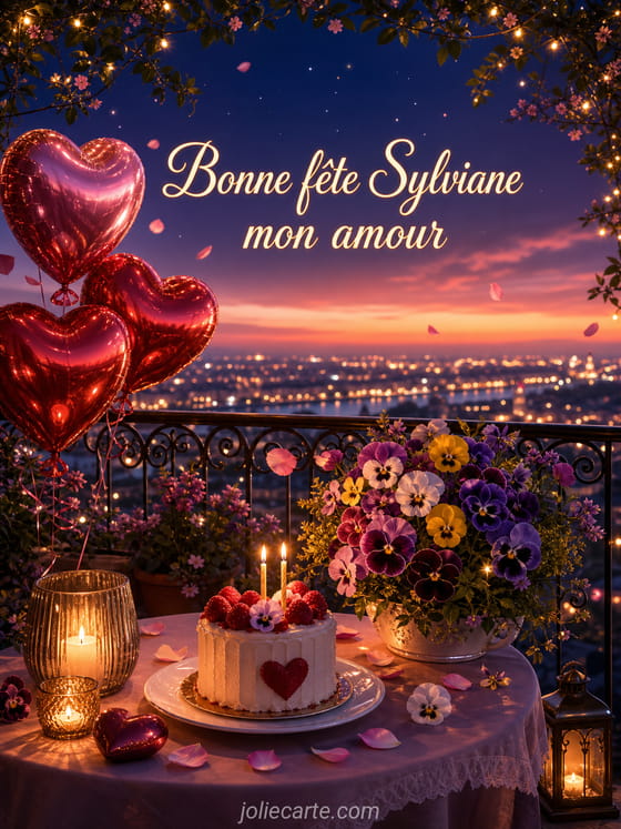 Carte bonne fête Sylviane