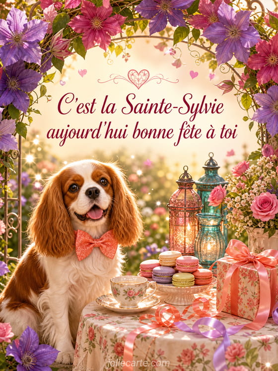 Carte bonne fête Sylvie