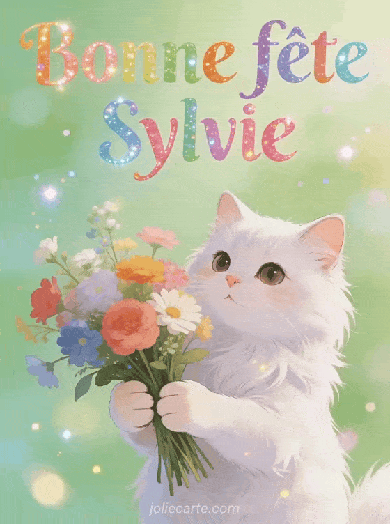 Bonne fête Sylvie - Sylvie gif bonne fete