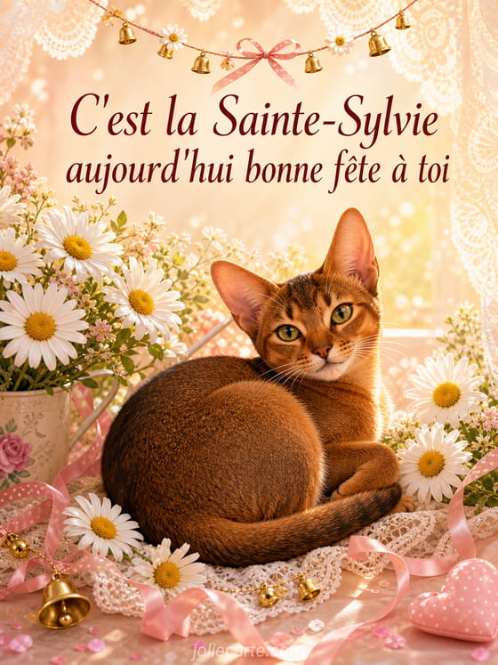Carte bonne fête Sylvie