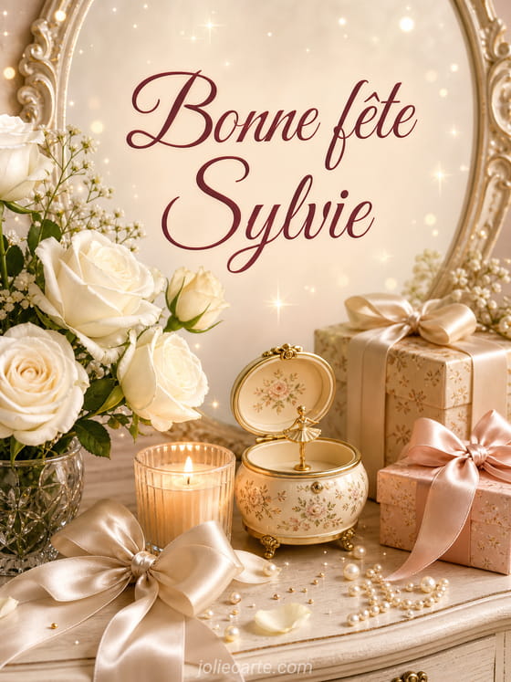 Carte bonne fête Sylvie
