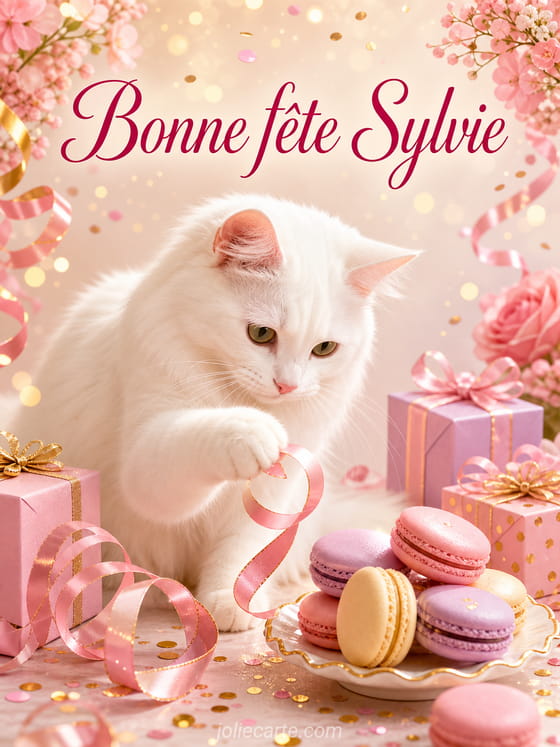 Carte bonne fête Sylvie