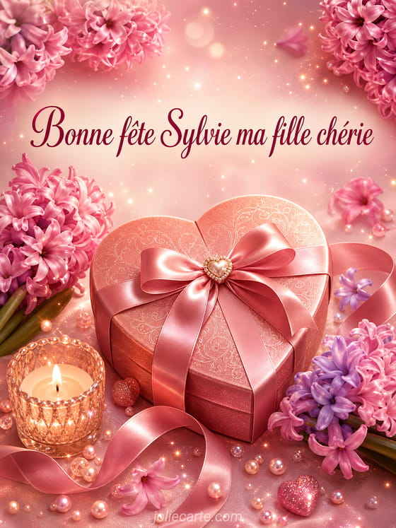 Carte bonne fête Sylvie