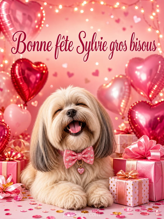Carte bonne fête Sylvie