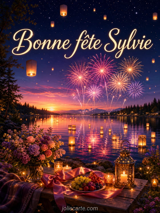 Carte bonne fête Sylvie