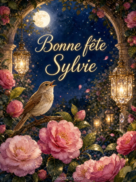 Carte bonne fête Sylvie