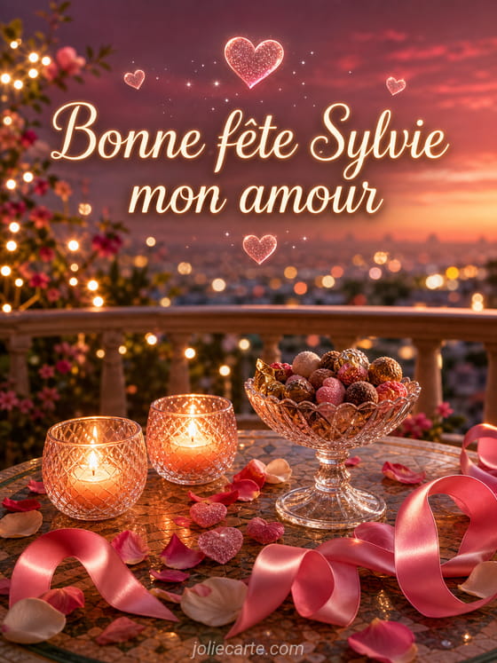 Carte bonne fête Sylvie