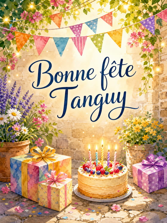 Carte bonne fĂȘte Tanguy