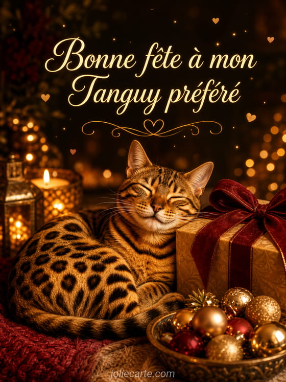 Carte bonne fĂȘte Tanguy